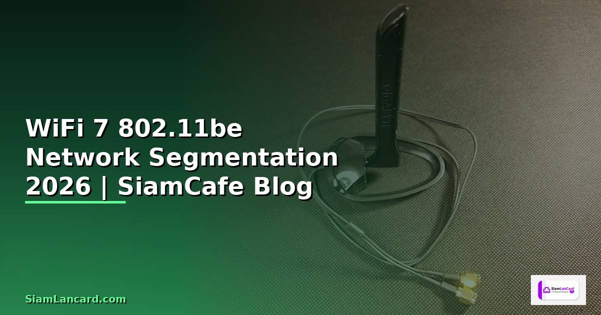 WiFi 7 802.11be Network Segmentation