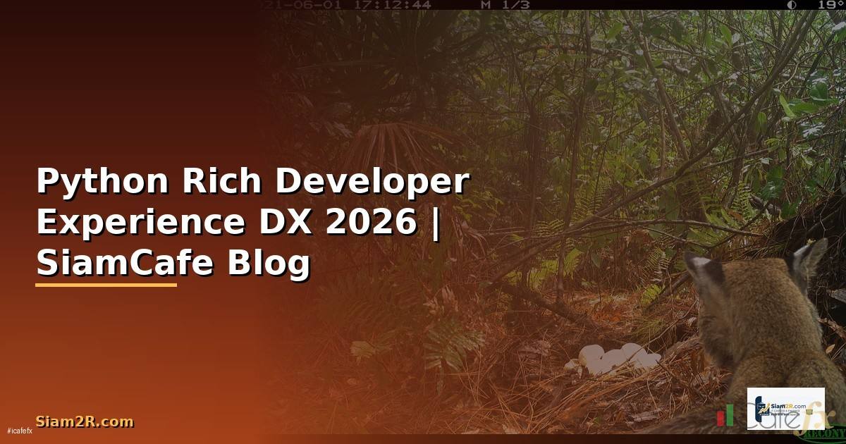 Python Rich Developer Experience DX — คู่มือฉบับสมบูรณ์ 2026