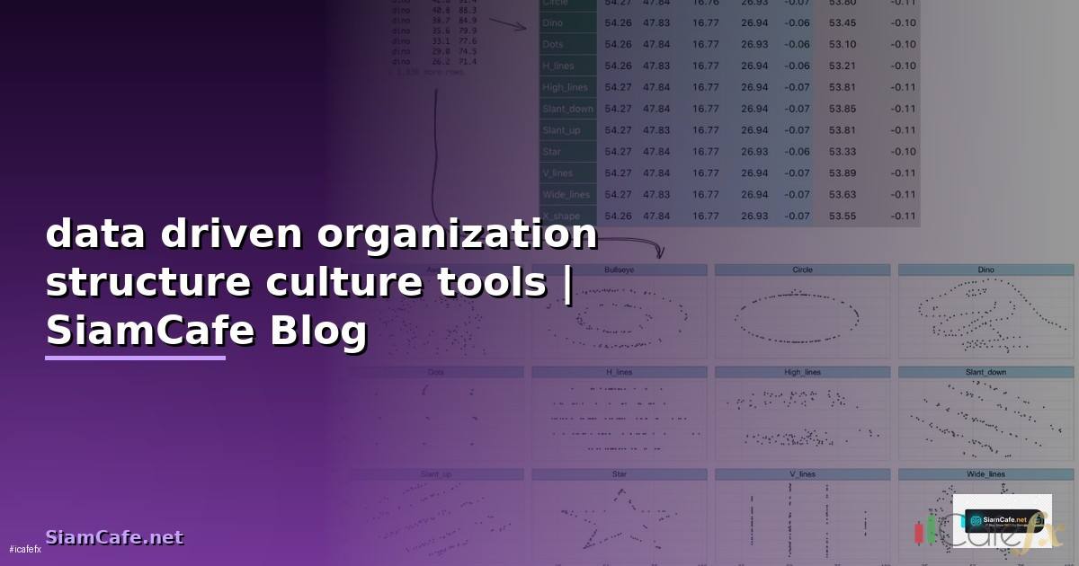 data driven organization structure culture tools