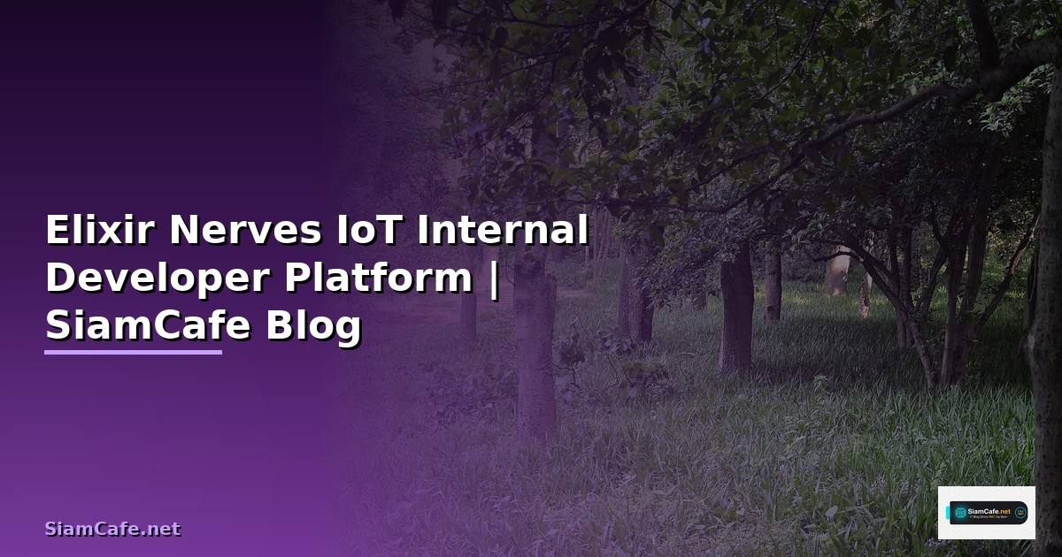 Elixir Nerves IoT Internal Developer Platform