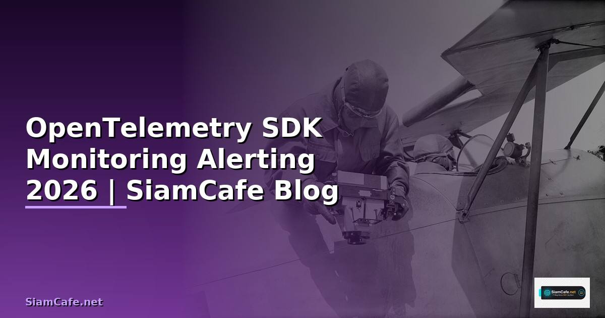 OpenTelemetry SDK Monitoring และ Alerting