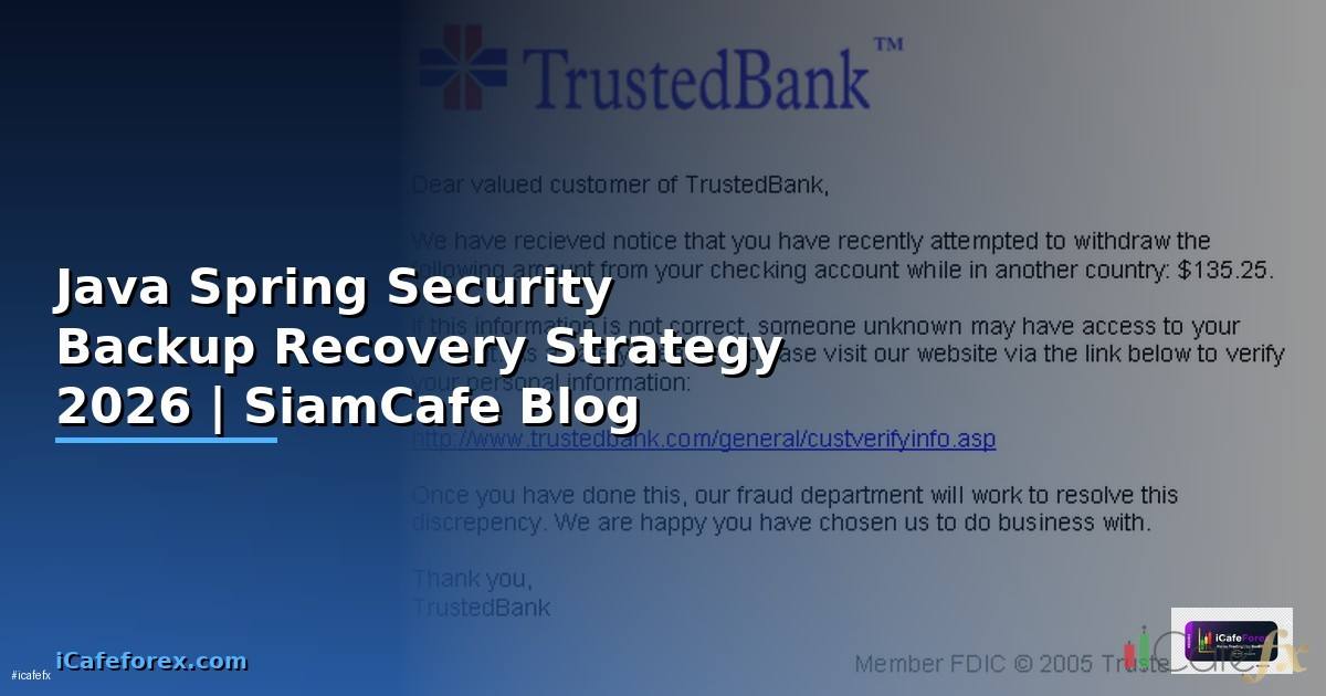 Java Spring Security Backup Recovery Strategy