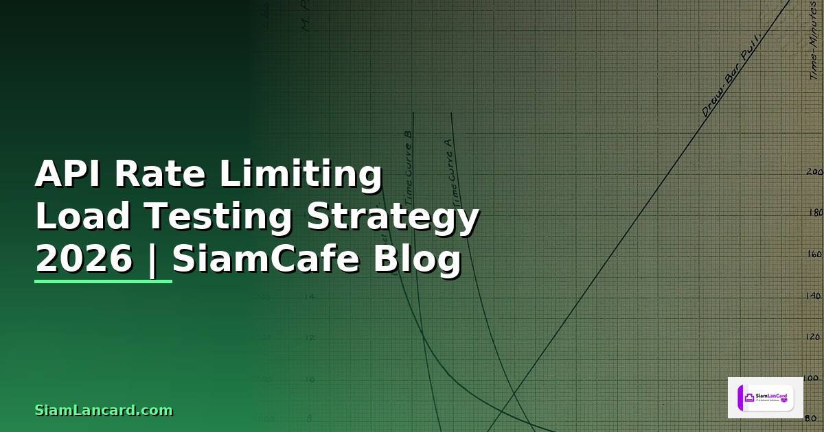 API Rate Limiting Load Testing Strategy