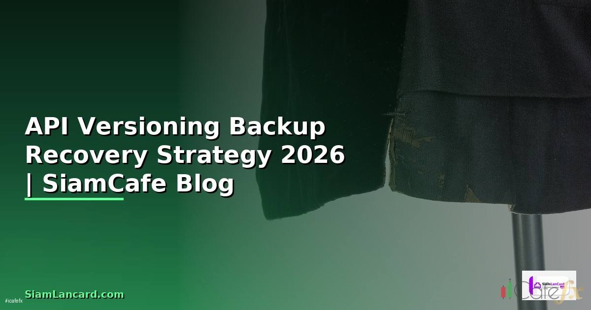 API Versioning Backup Recovery Strategy