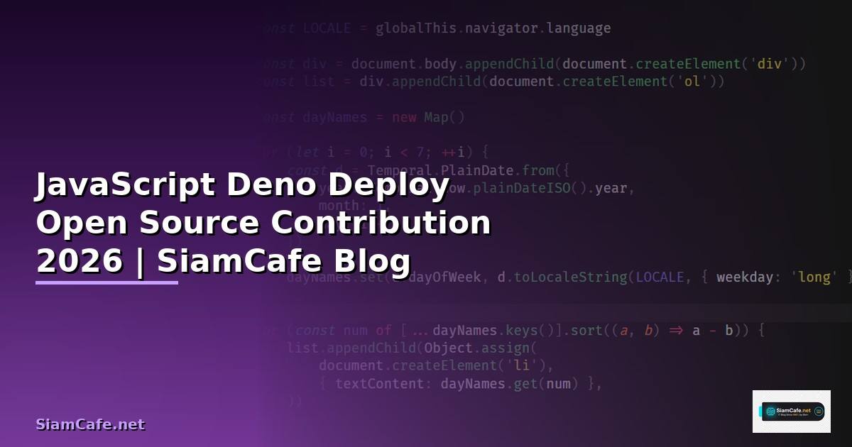 JavaScript Deno Deploy Open Source Contribution