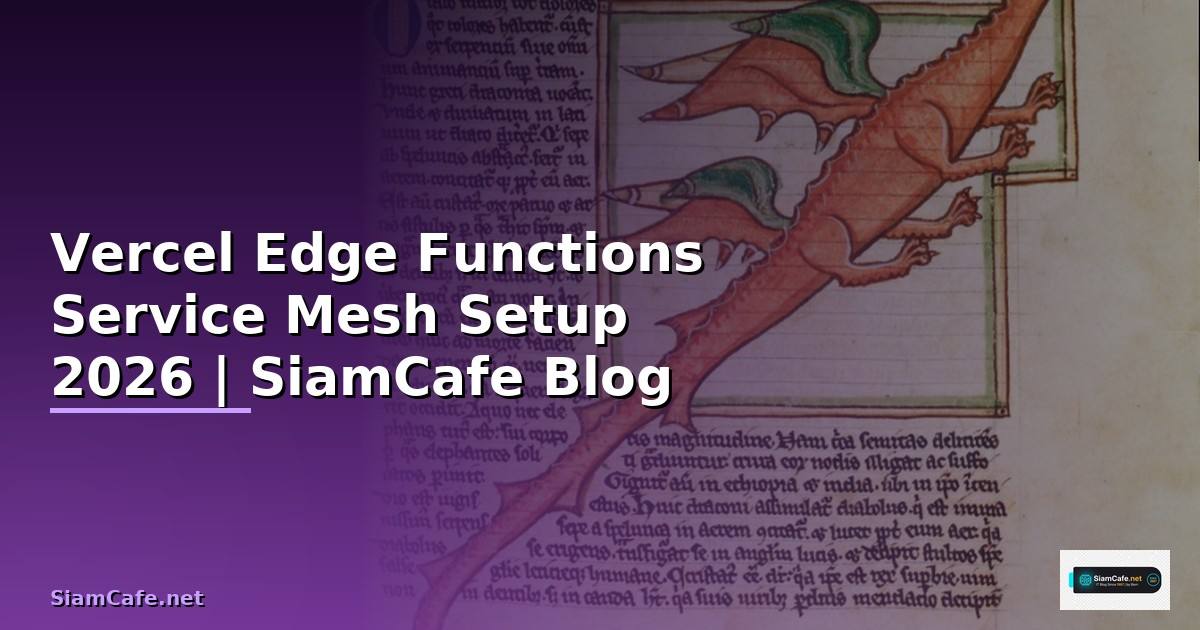 Vercel Edge Functions Service Mesh Setup — คู่มือฉบับสมบูรณ์ 2026