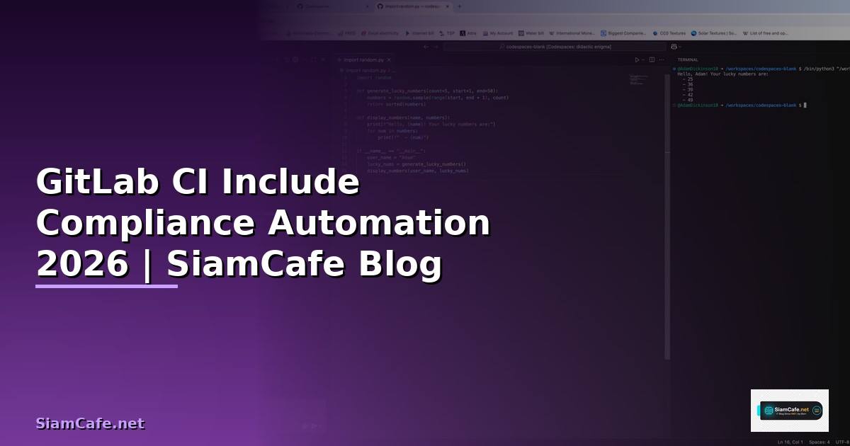 GitLab CI Include Compliance Automation