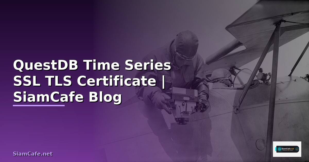 QuestDB Time Series SSL TLS Certificate