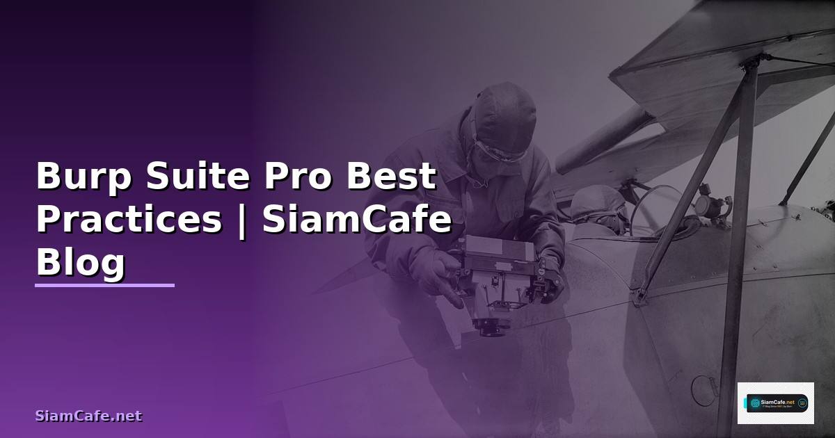 Burp Suite Pro Best Practices ที่ต้องรู้