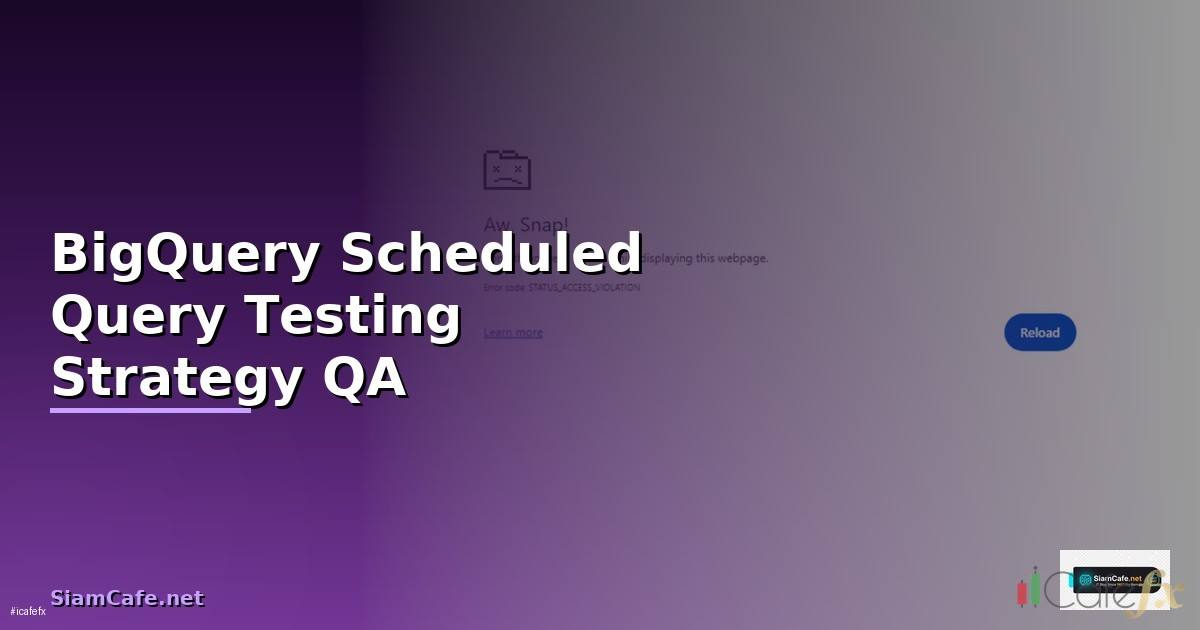 BigQuery Scheduled Query Testing Strategy QA —
