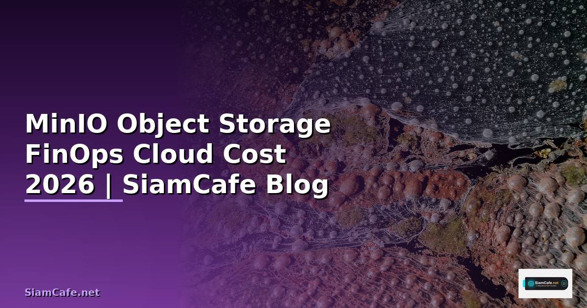 MinIO Object Storage FinOps Cloud Cost