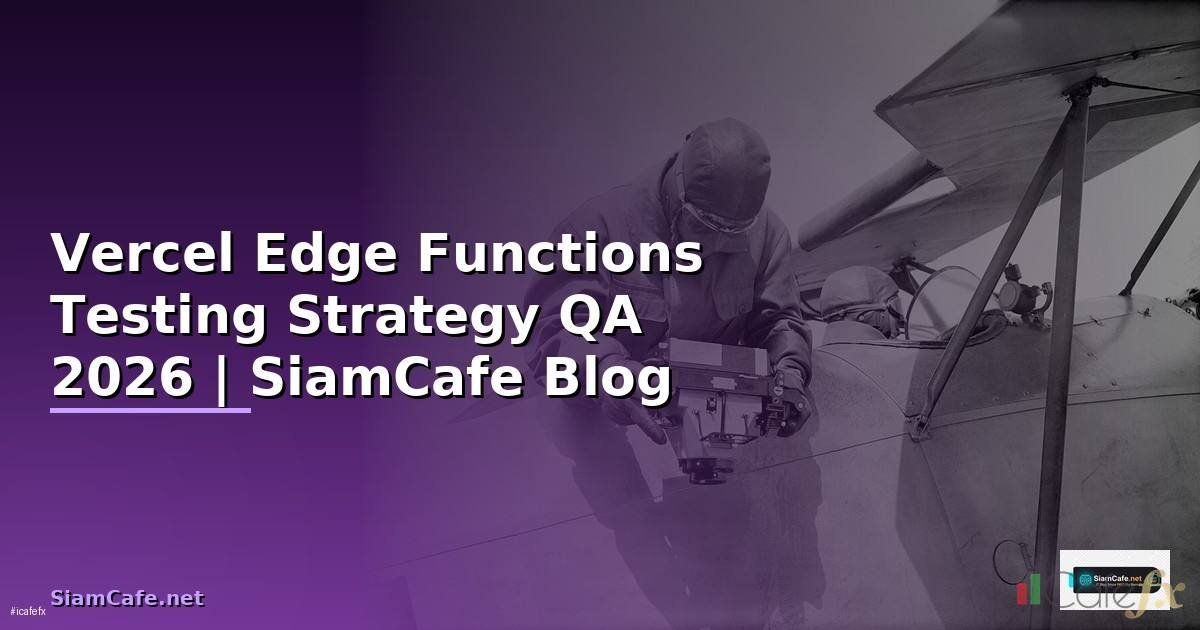 Vercel Edge Functions Testing Strategy QA — คู่มือฉบับสมบูรณ์ 2026