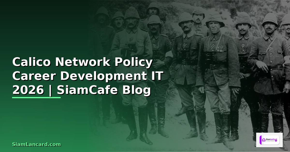 Calico Network Policy Career Development IT