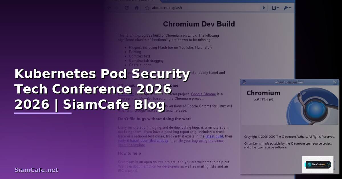 Kubernetes Pod Security Tech Conference 2026