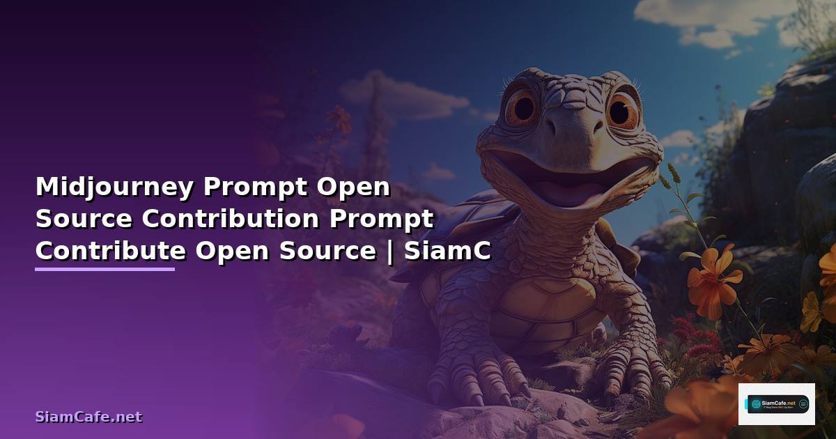 Midjourney Prompt Open Source Contribution —