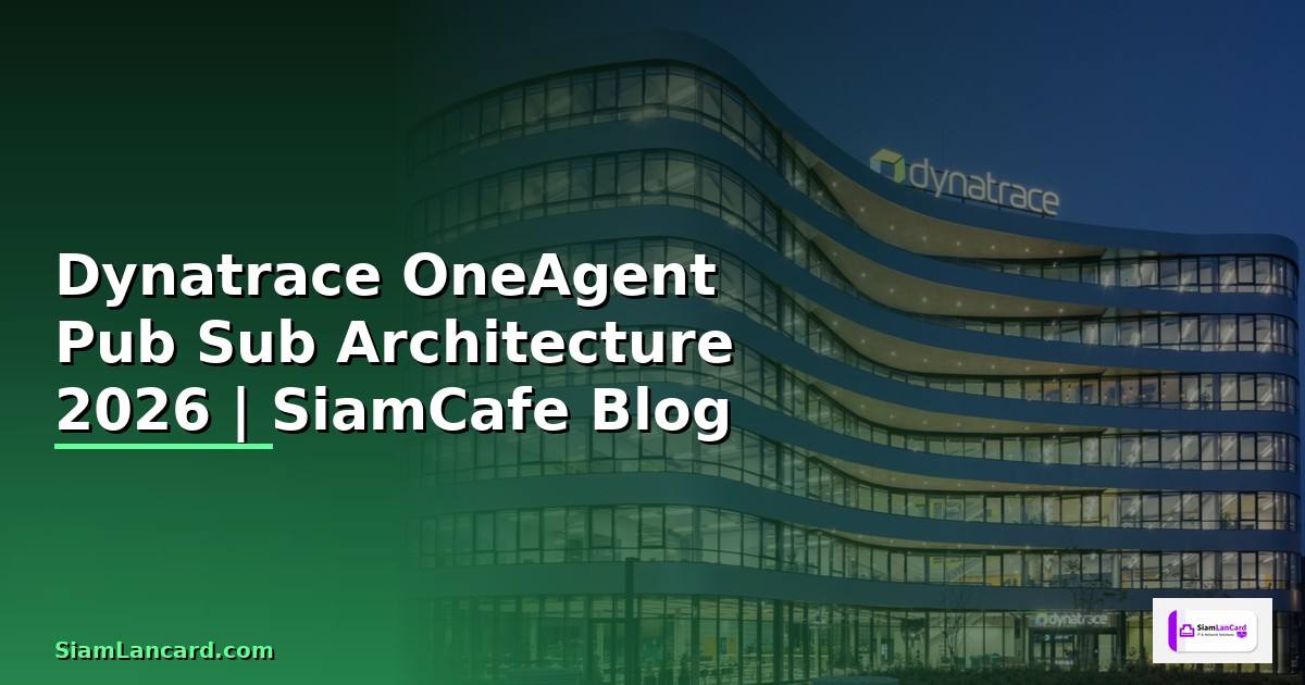Dynatrace OneAgent Pub Sub Architecture