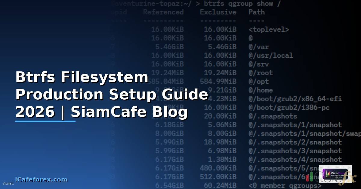 Btrfs Filesystem Production Setup Guide