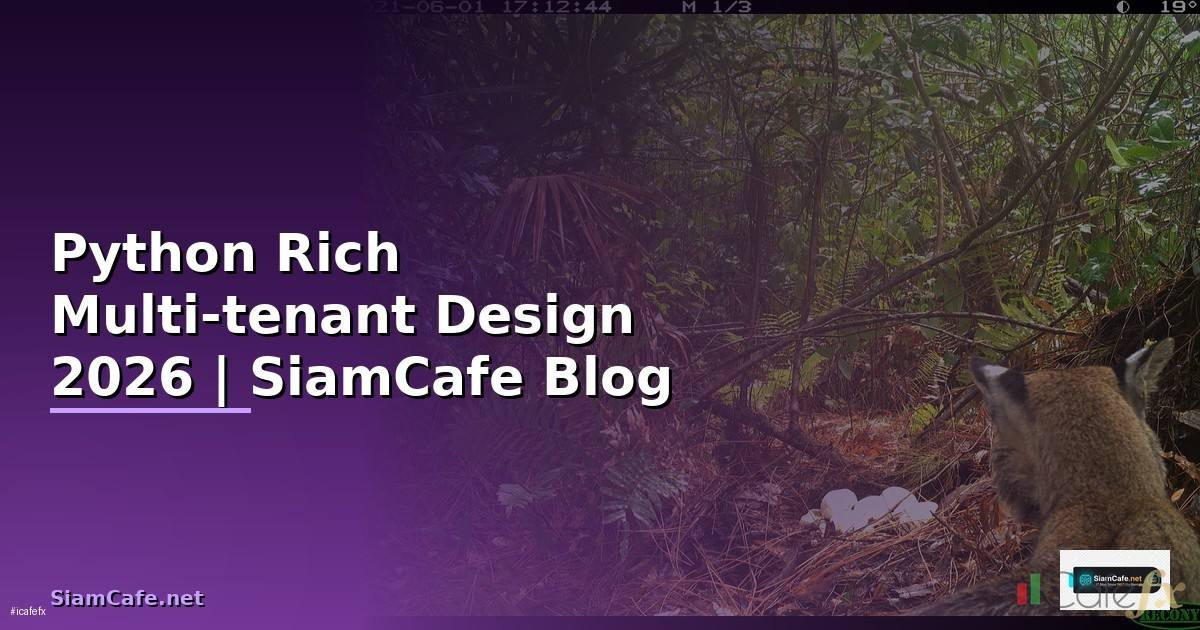 Python Rich Multi-tenant Design