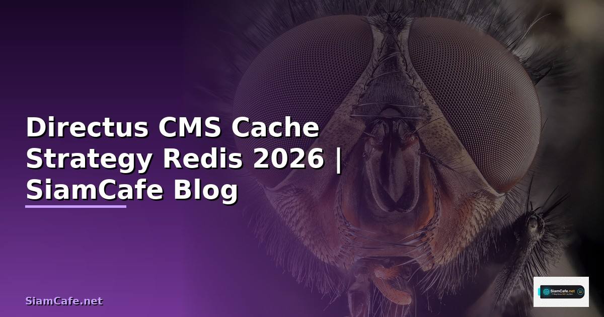 Directus CMS Cache Strategy Redis — คู่มือฉบับสมบูรณ์ 2026