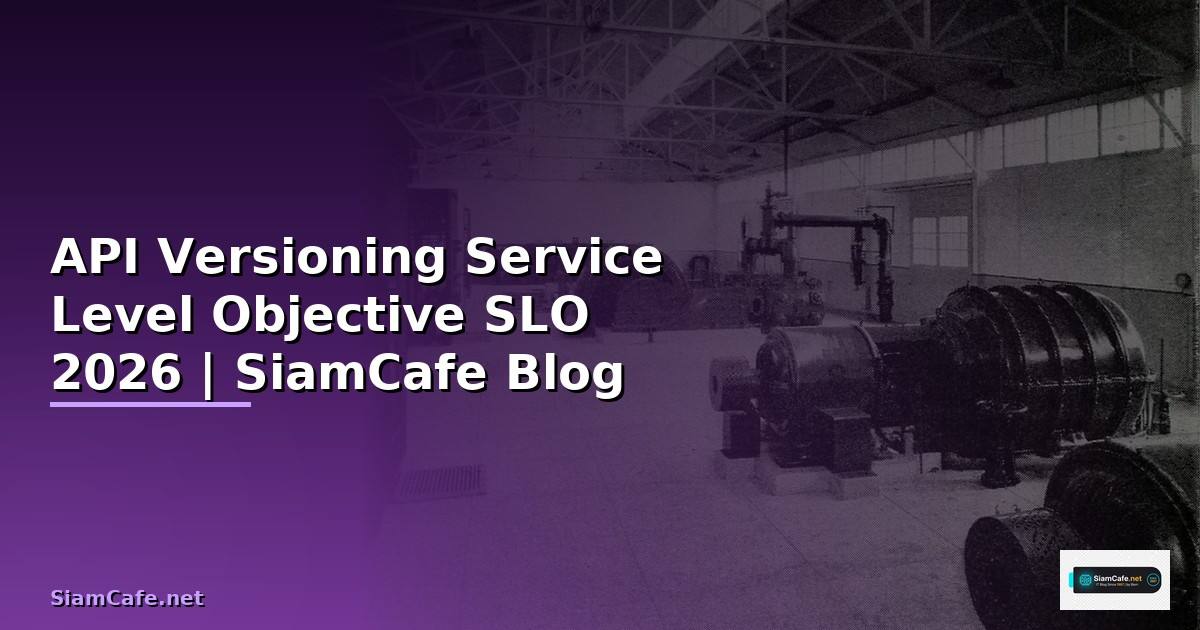 API Versioning Service Level Objective SLO