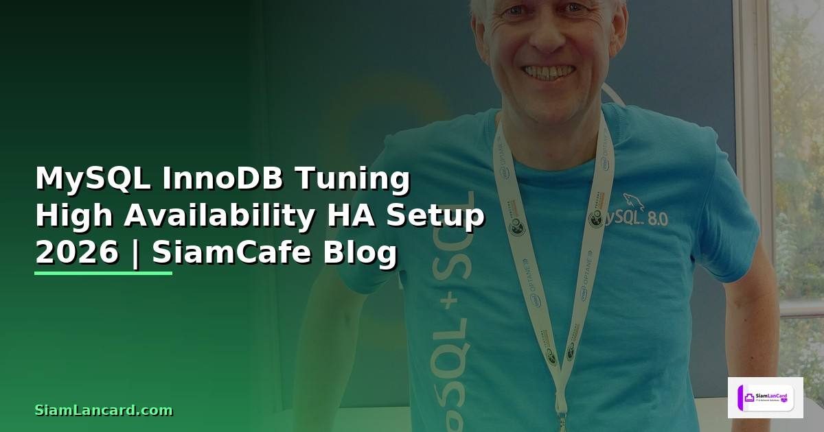 MySQL InnoDB Tuning High Availability HA Setup