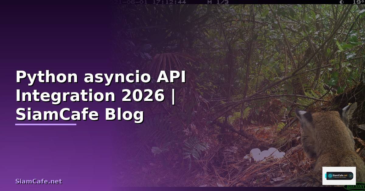 Python asyncio API Integration เชื่อมต่อระบบ — คู่มือฉบับสมบูรณ์ 2026