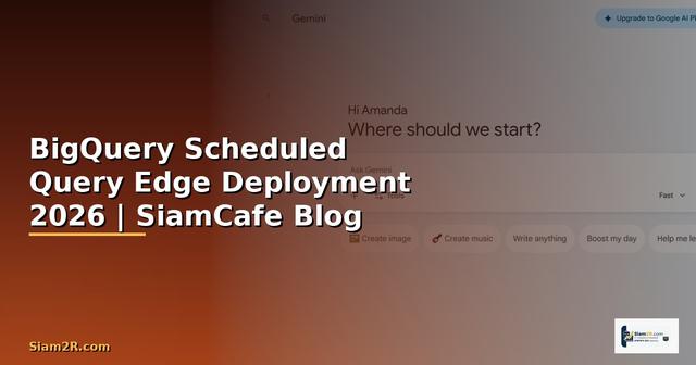 BigQuery Scheduled Query Edge Deployment
