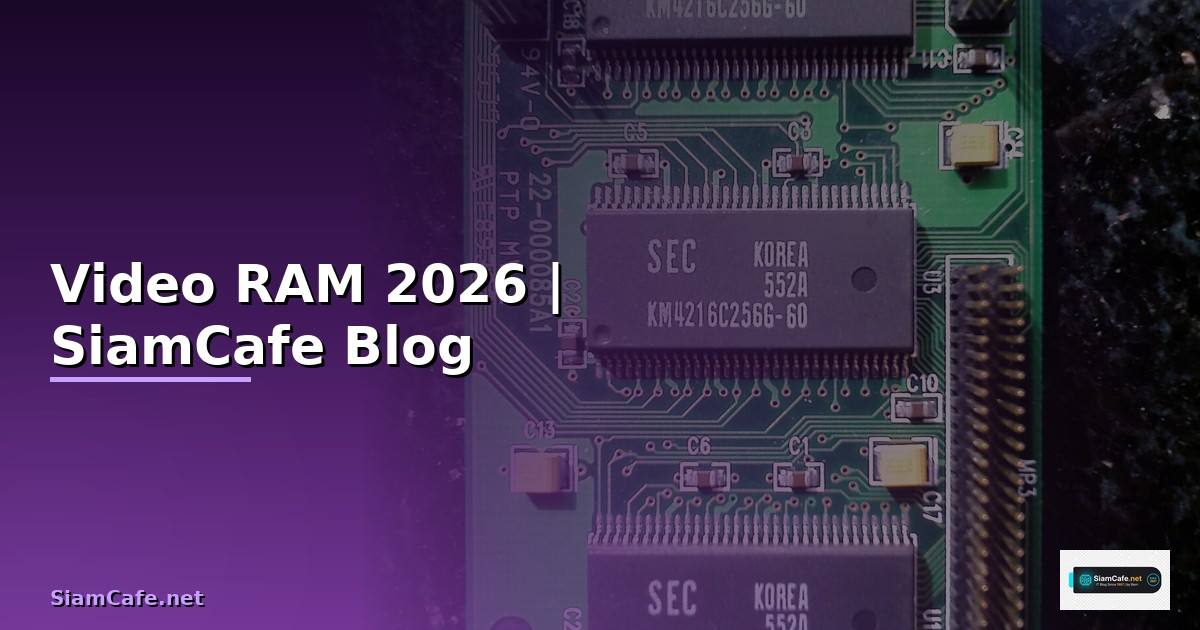 Video RAM คืออะไร — ทุกสิ่งที่ต้องรู้ในปี 2026
