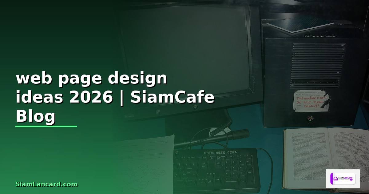 web page design ideas
