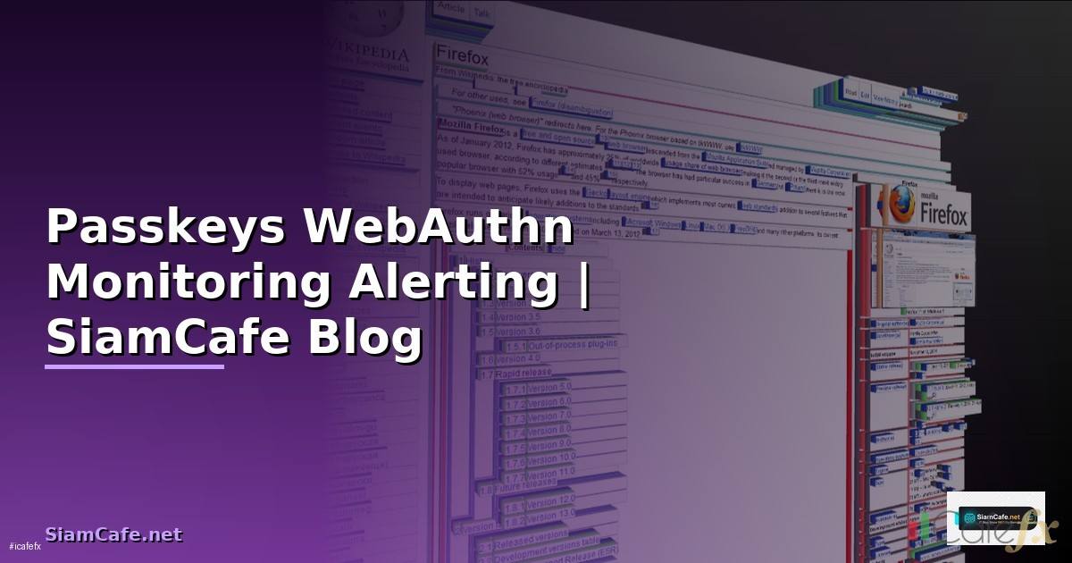 Passkeys WebAuthn Monitoring และ Alerting