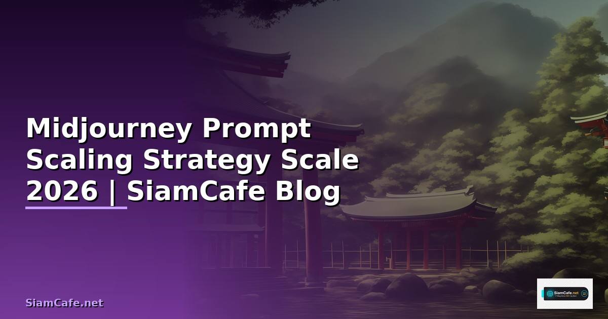 Midjourney Prompt Scaling Strategy วิธี Scale