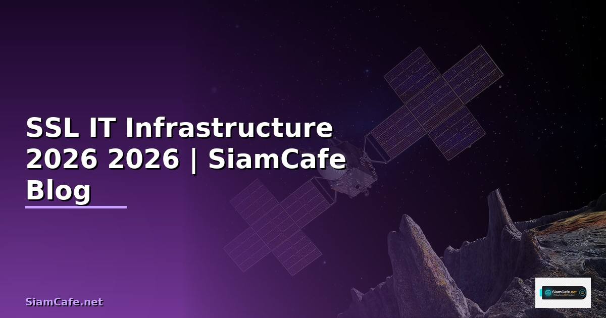 ระบบ SSL คืออะไร — คู่มือ IT Infrastructure 2026