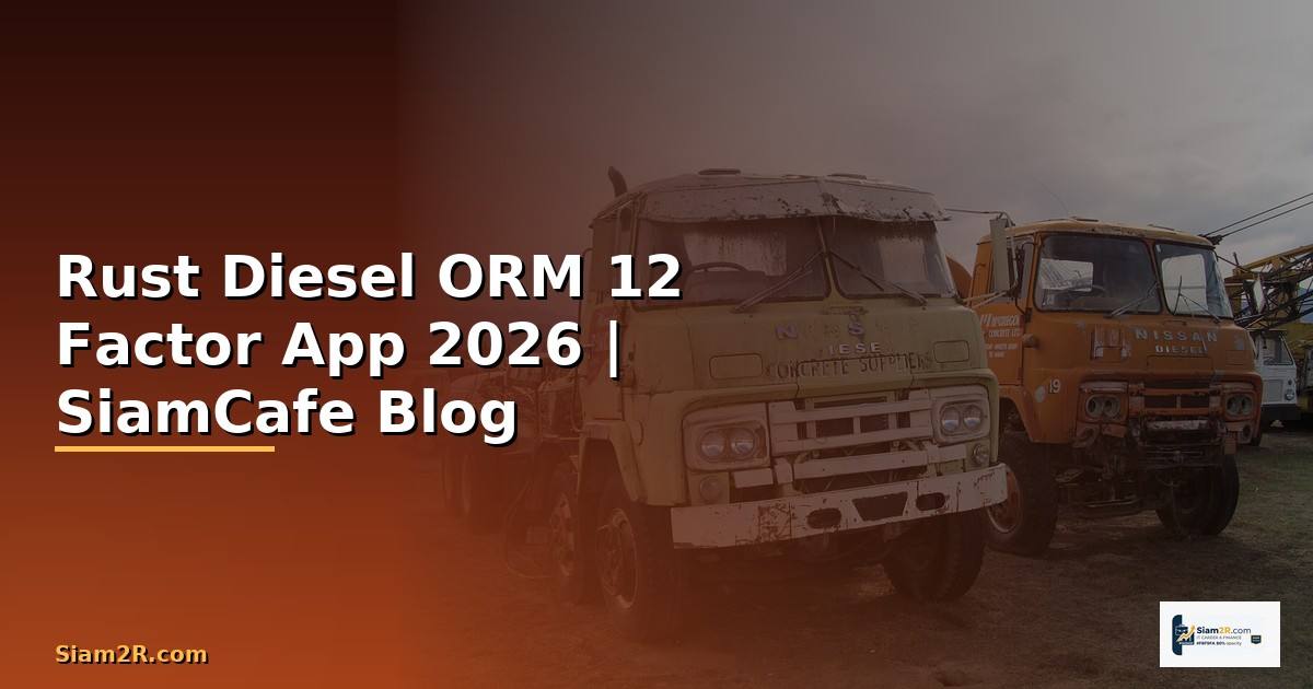 Rust Diesel ORM 12 Factor App — คู่มือฉบับสมบูรณ์ 2026