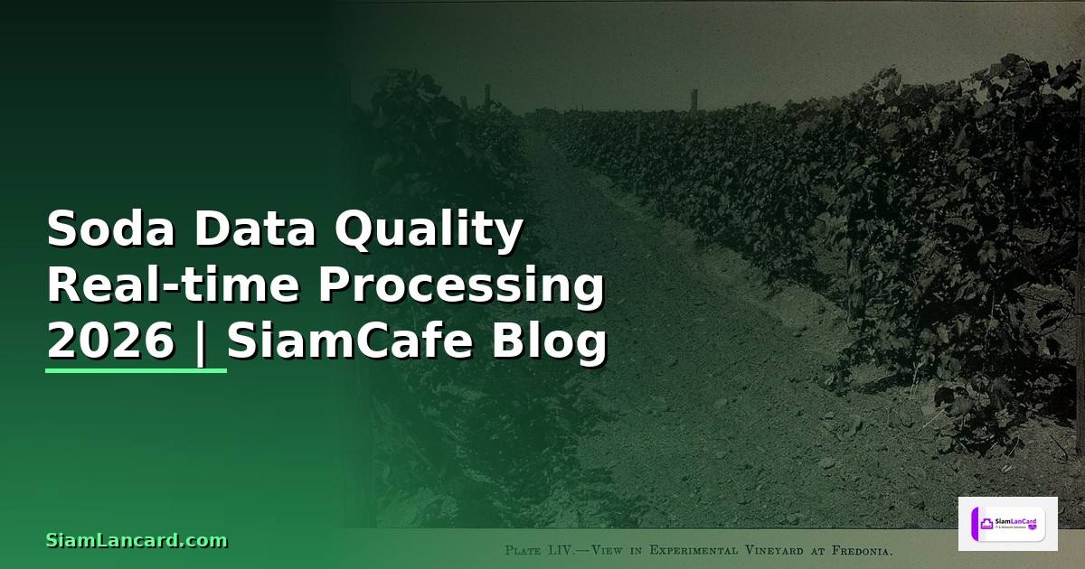 Soda Data Quality Real-time Processing