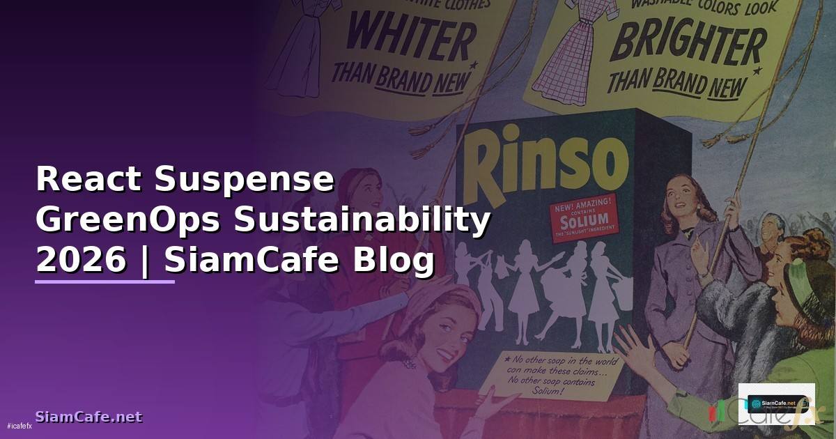 React Suspense GreenOps Sustainability