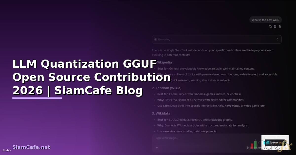 LLM Quantization GGUF Open Source Contribution