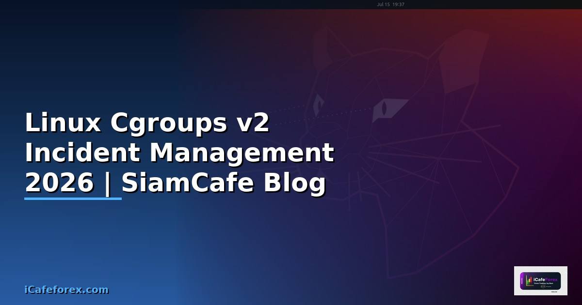 Linux Cgroups v2 Incident Management