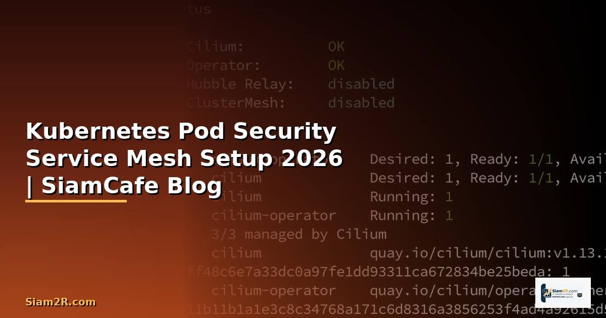 Kubernetes Pod Security Service Mesh Setup