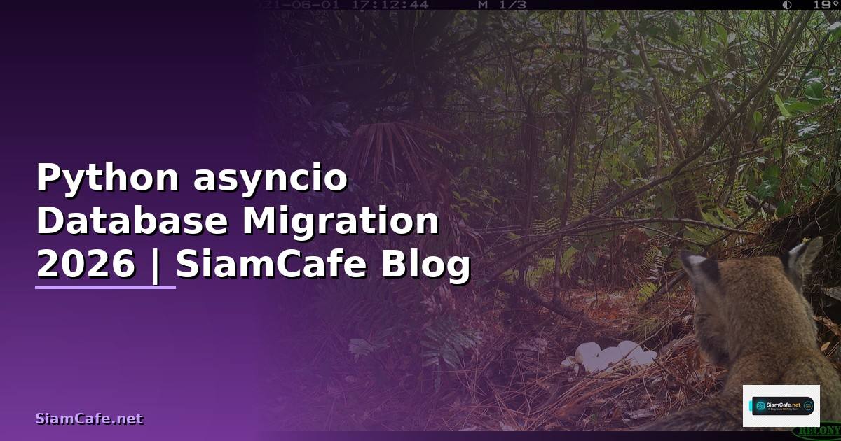 Python asyncio Database Migration