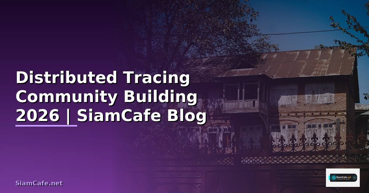 Distributed Tracing Community Building