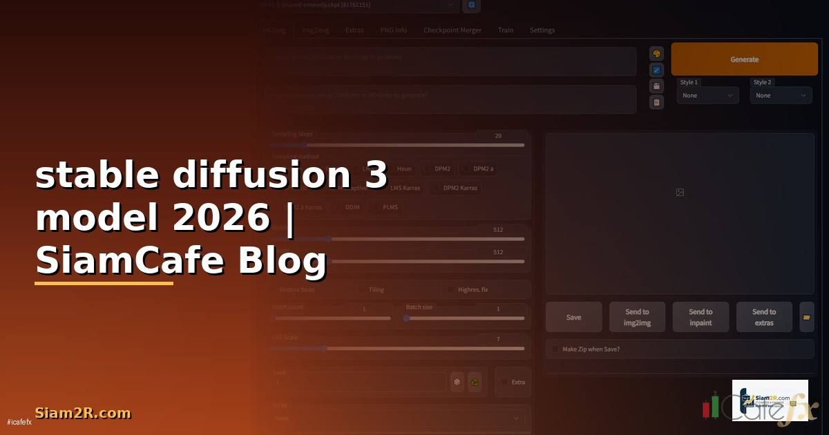 stable diffusion 3 model — คู่มือฉบับสมบูรณ์ 2026