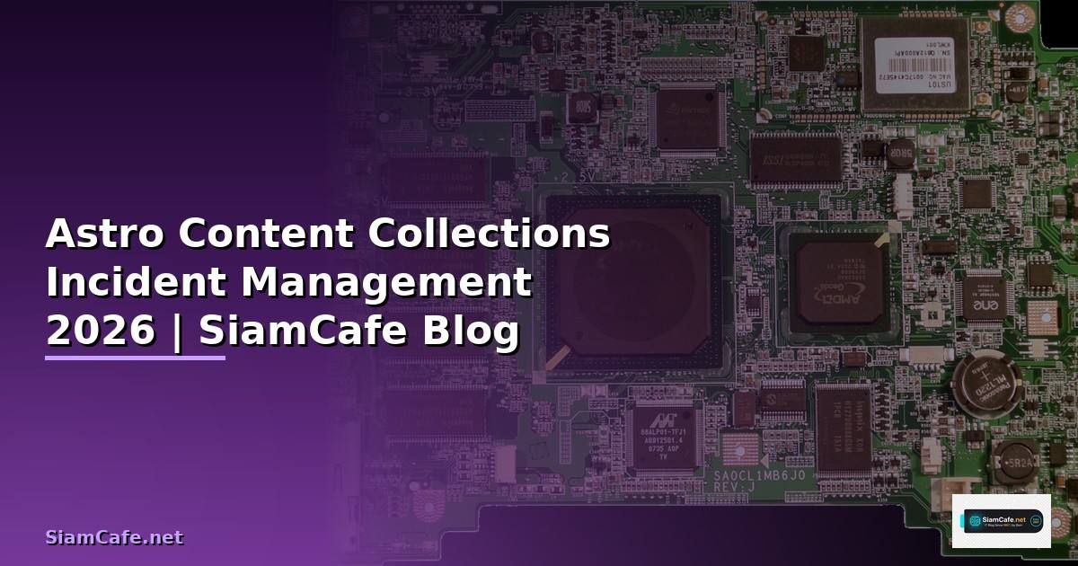 Astro Content Collections Incident Management — คู่มือฉบับสมบูรณ์ 2026