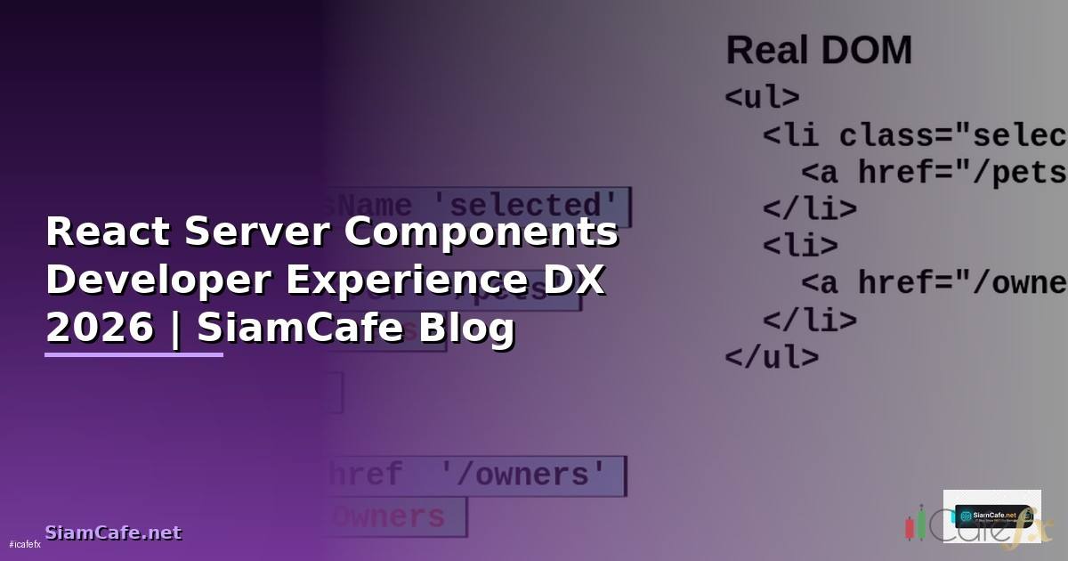React Server Components Developer Experience DX