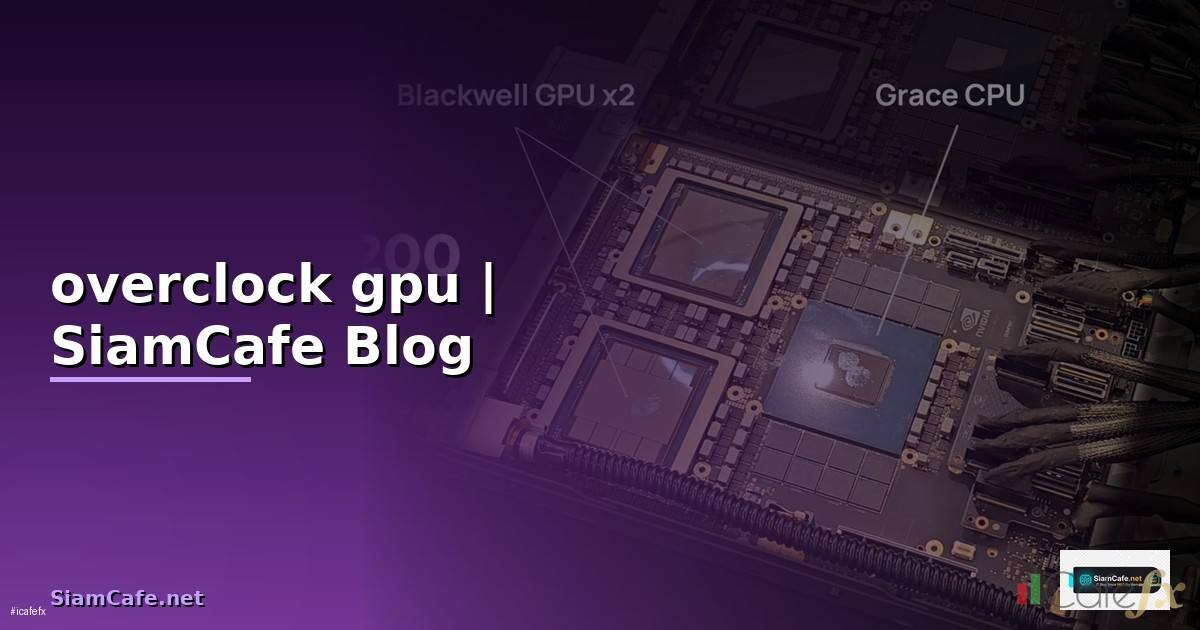 โปรแกรม overclock gpu