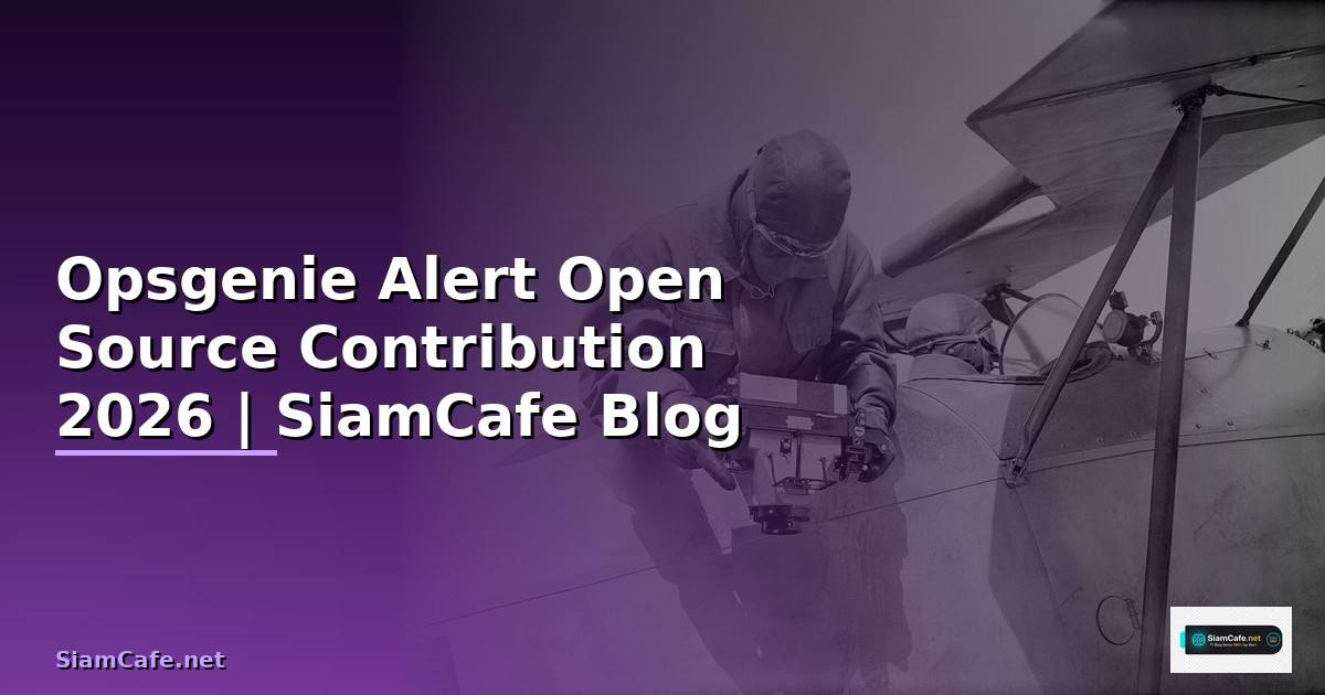Opsgenie Alert Open Source Contribution