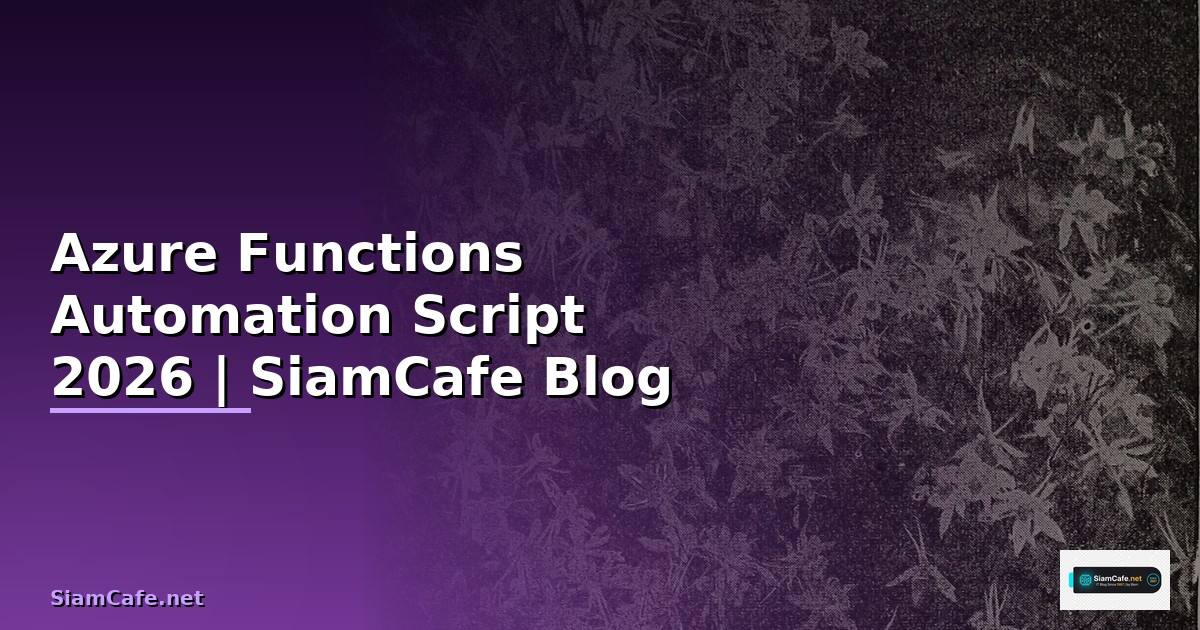 Azure Functions Automation Script