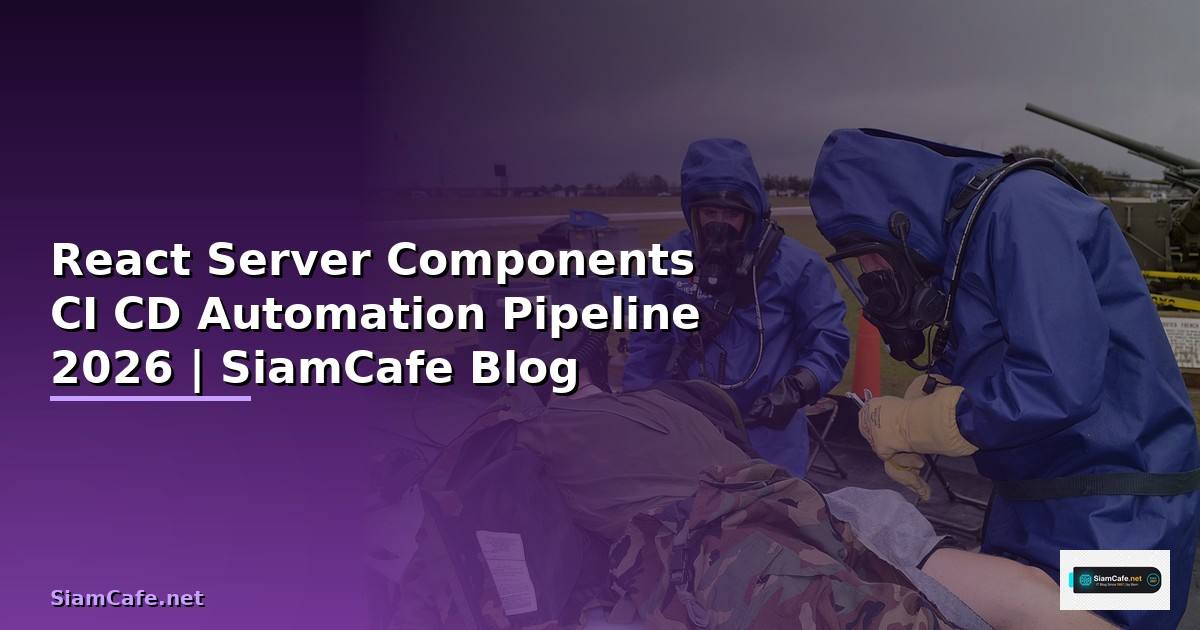 React Server Components CI CD Automation Pipeline