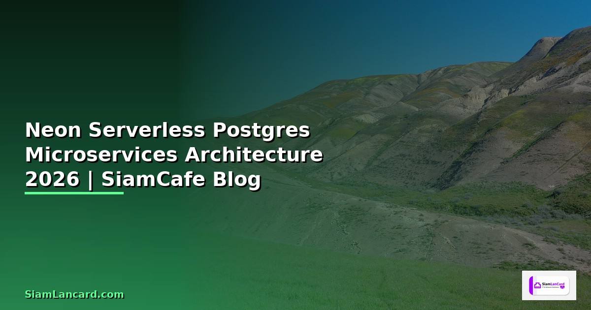 Neon Serverless Postgres Microservices