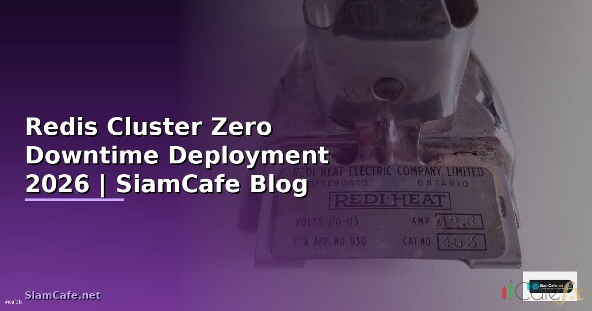 Redis Cluster Zero Downtime Deployment