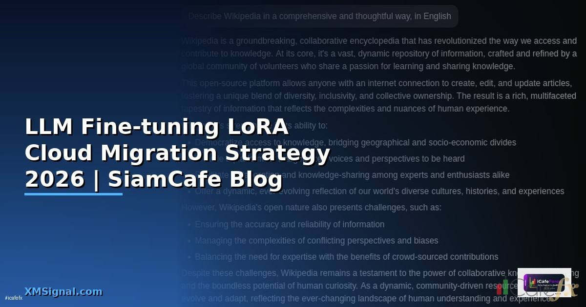 LLM Fine-tuning LoRA Cloud Migration Strategy